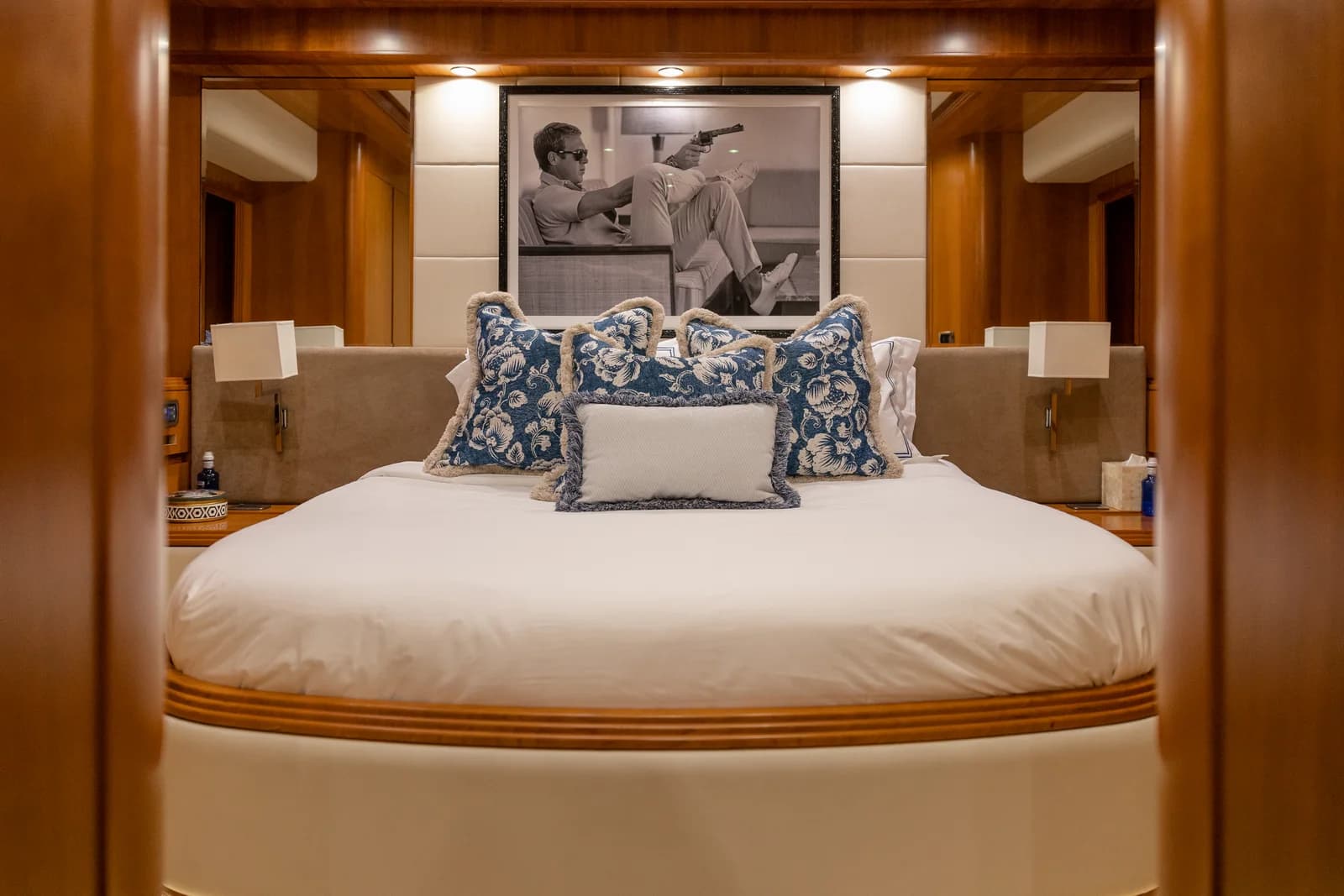 Guests relaxing on board ESSOESS during a private charter in Palma