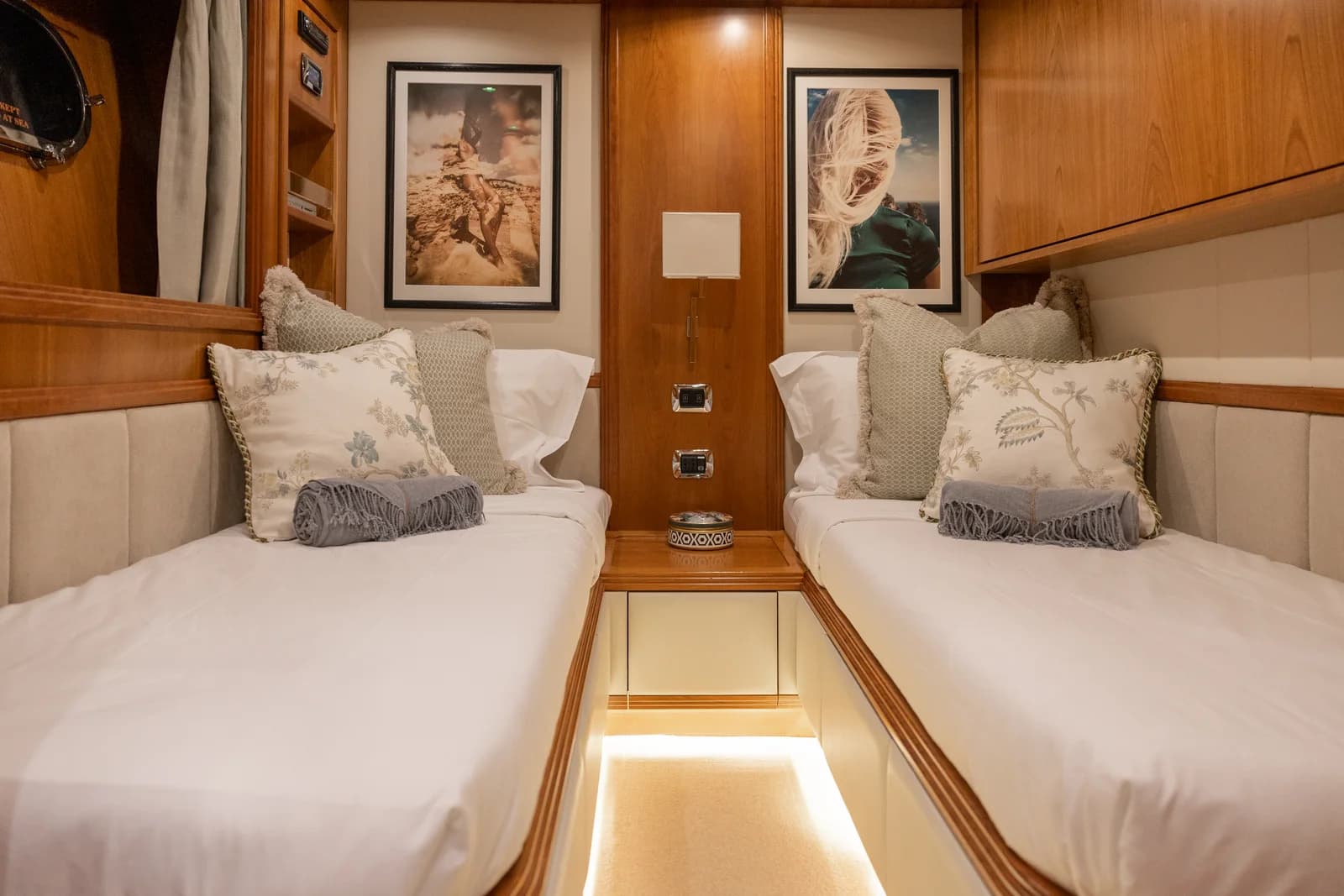 The ESSOESS luxury boat anchored in a turquoise cove near Palma de Mallorca