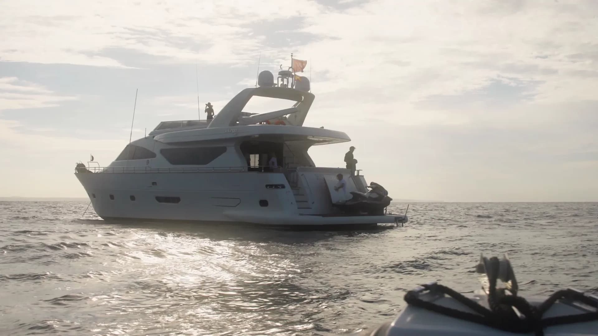 The ESSOESS yacht on a day trip off Palma